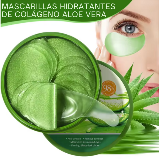 Mascarillas humectantes de Aloe Vera antiojeras